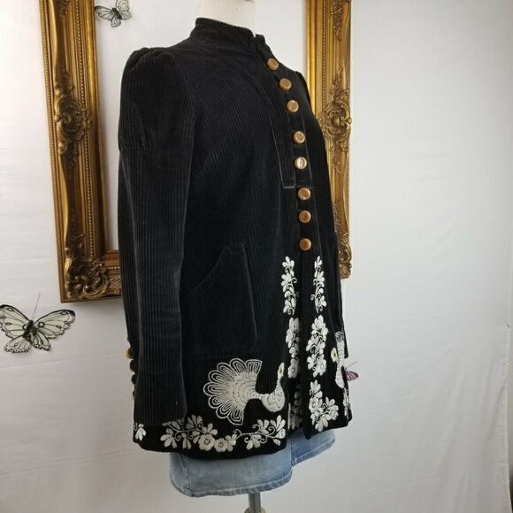 RARE anthropologie elevenses peacock corduroy - Picture 9 of 16